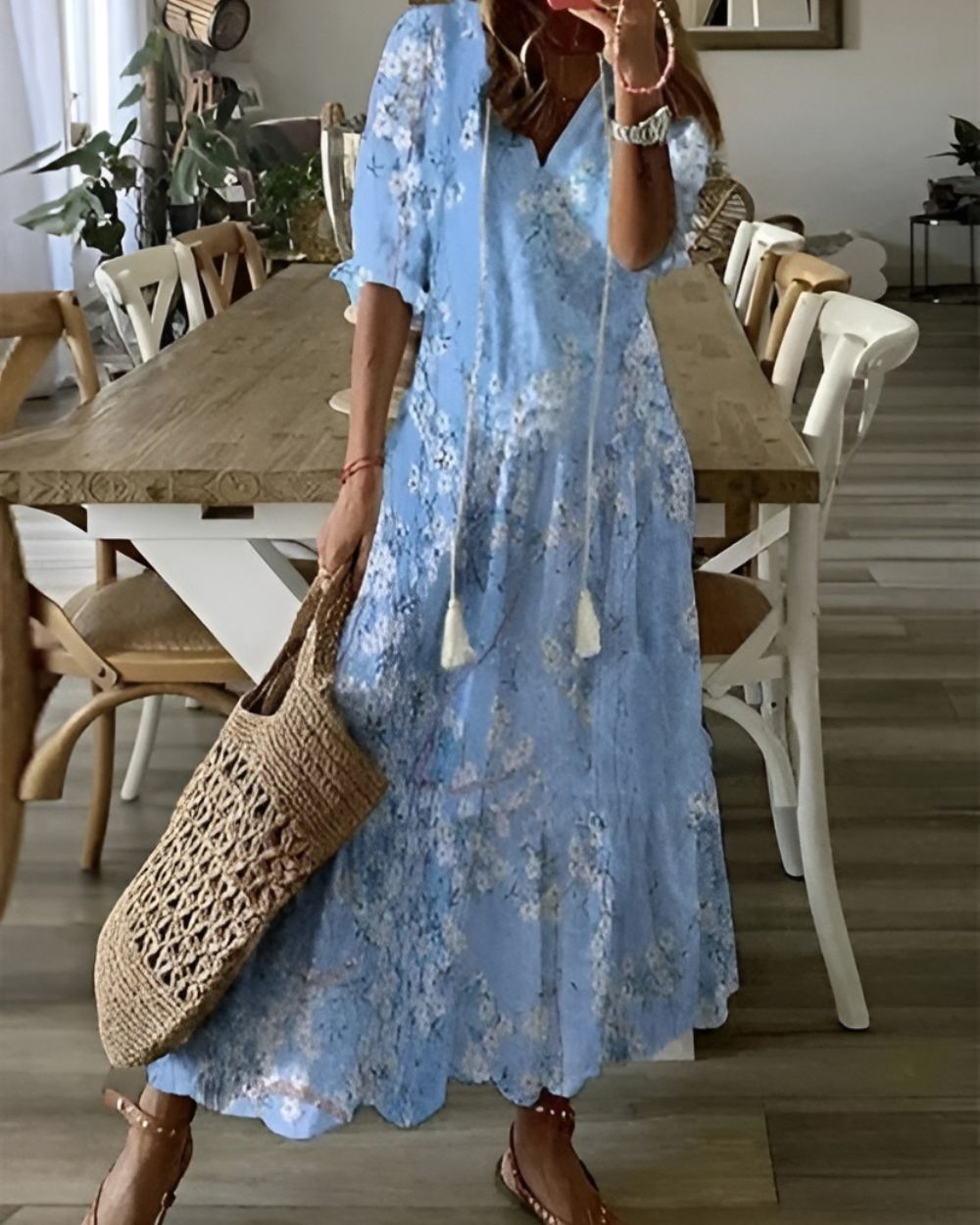 Arvid™ | Boho Magdöljande Klänning