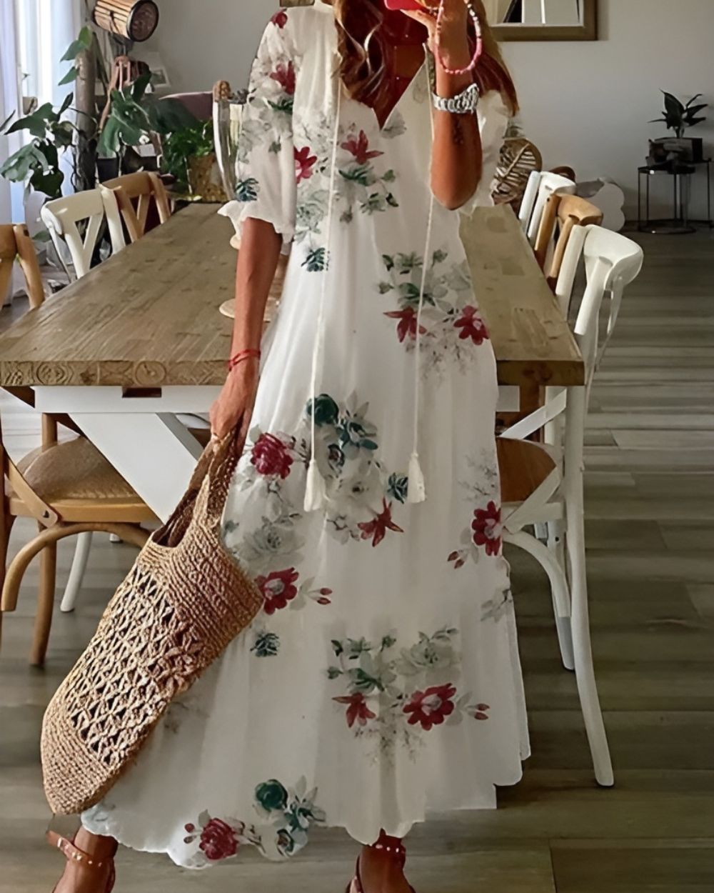 Arvid™ | Boho Magdöljande Klänning