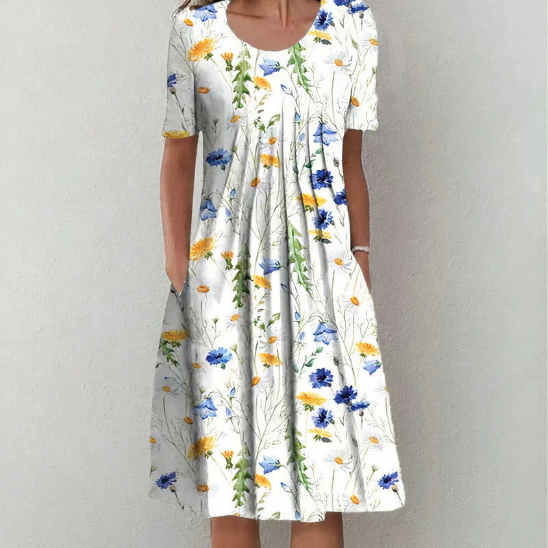 Kristina™ | Elegant Magövertäckande Klänning