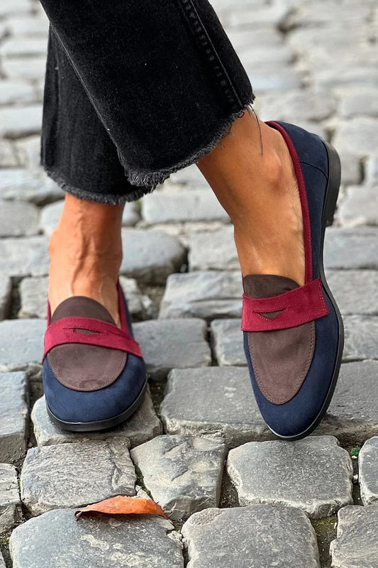 Fira™ | Eleganta loafers med rund tå och liten klack