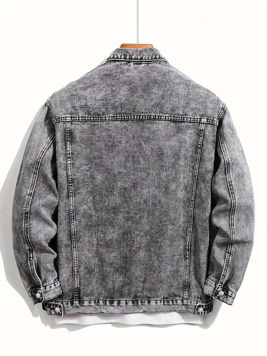 Liam™ | Grå Jeansjacka