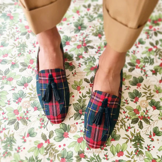 Runi™ | Loafers med rund tå och tofsar