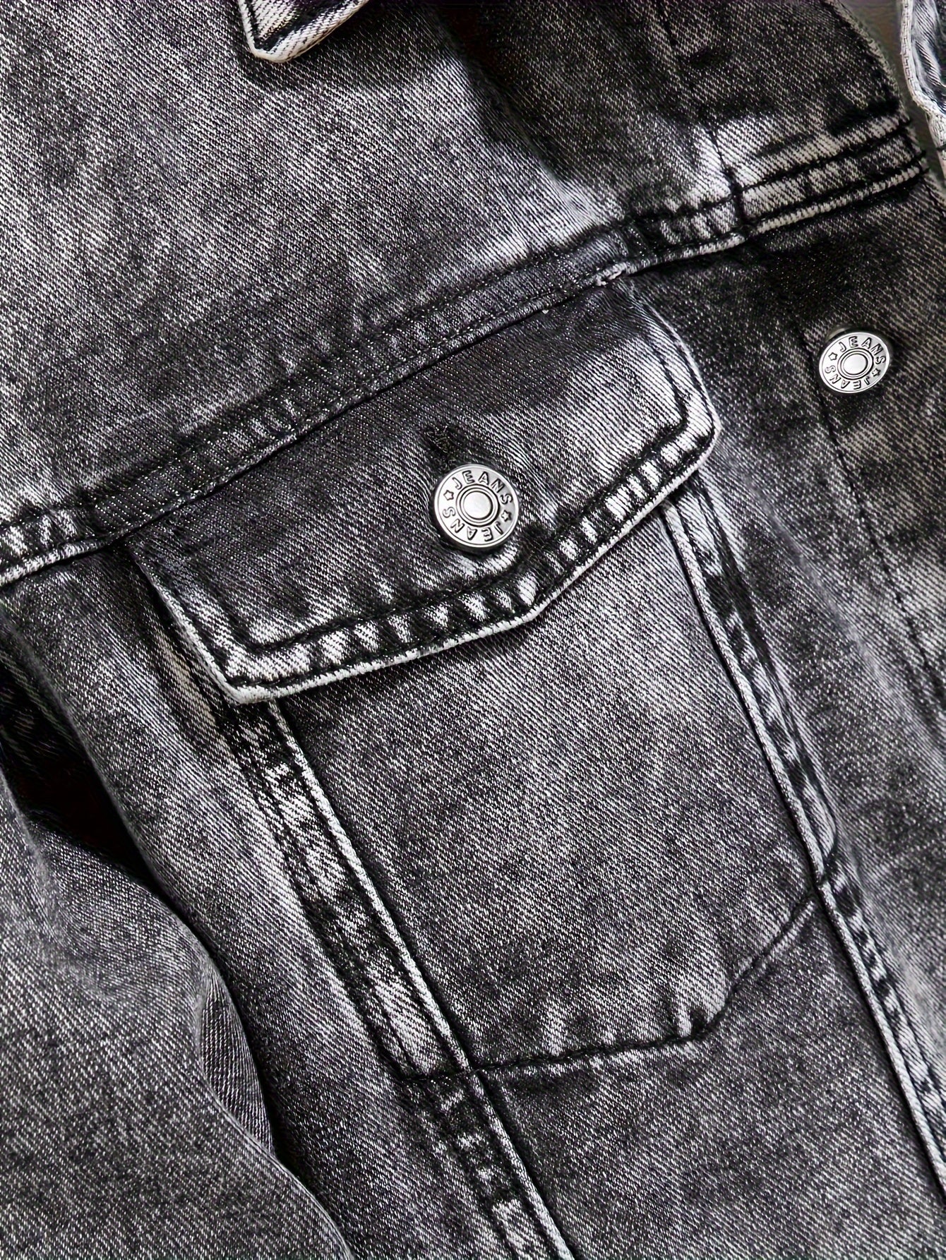 Liam™ | Grå Jeansjacka