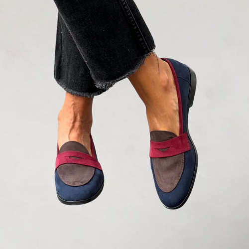 Fira™ | Eleganta loafers med rund tå och liten klack