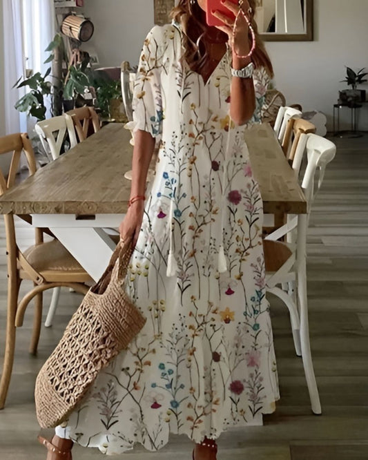 Arvid™ | Boho Magdöljande Klänning