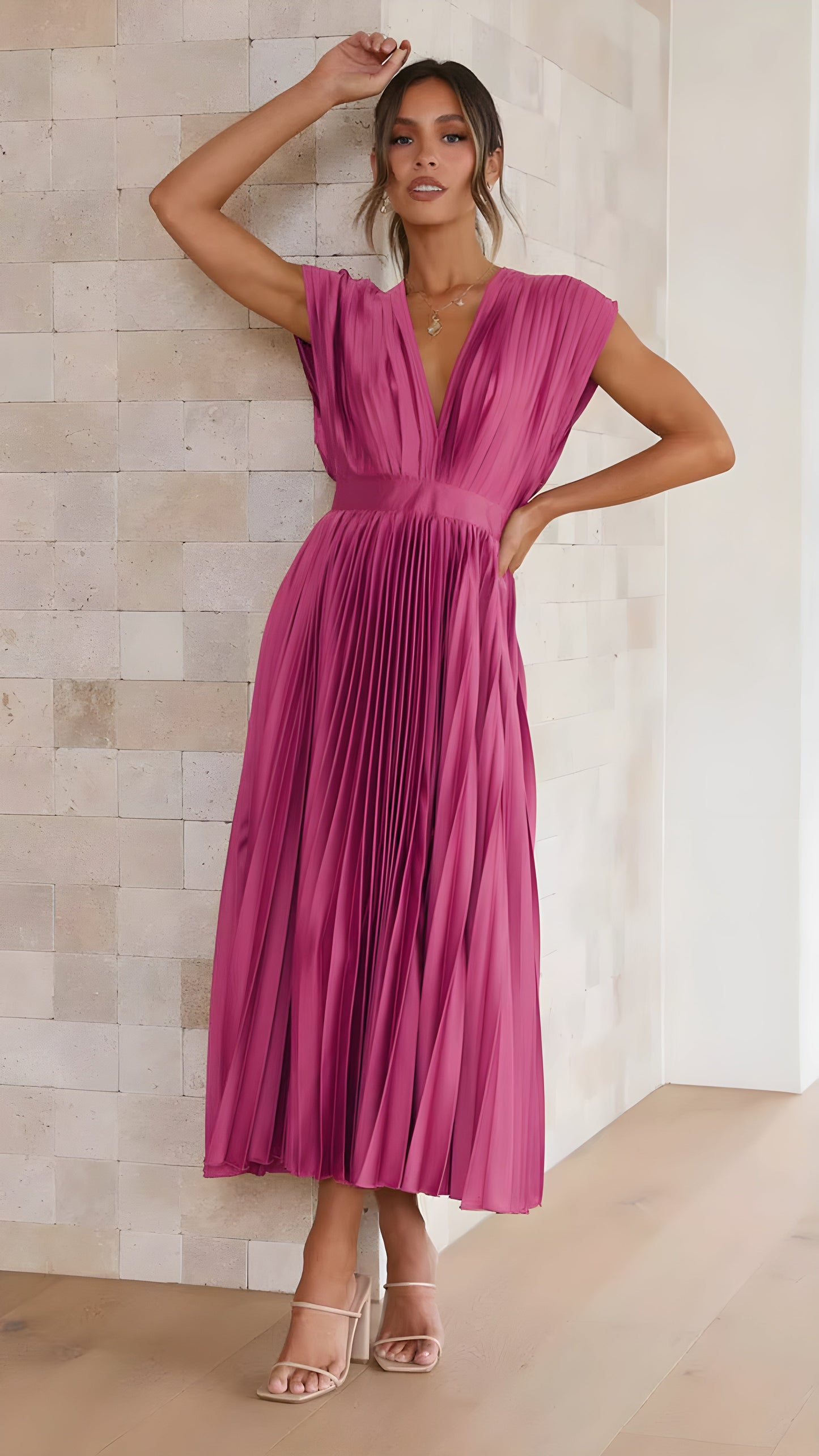 Sirelia™ - Elegant plisserad klänning