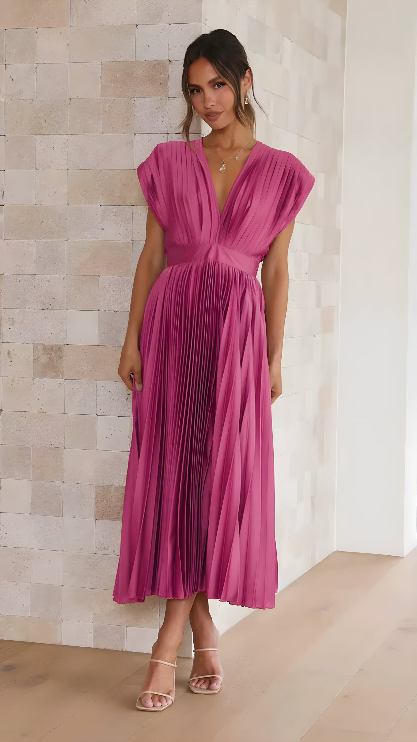 Sirelia™ - Elegant plisserad klänning