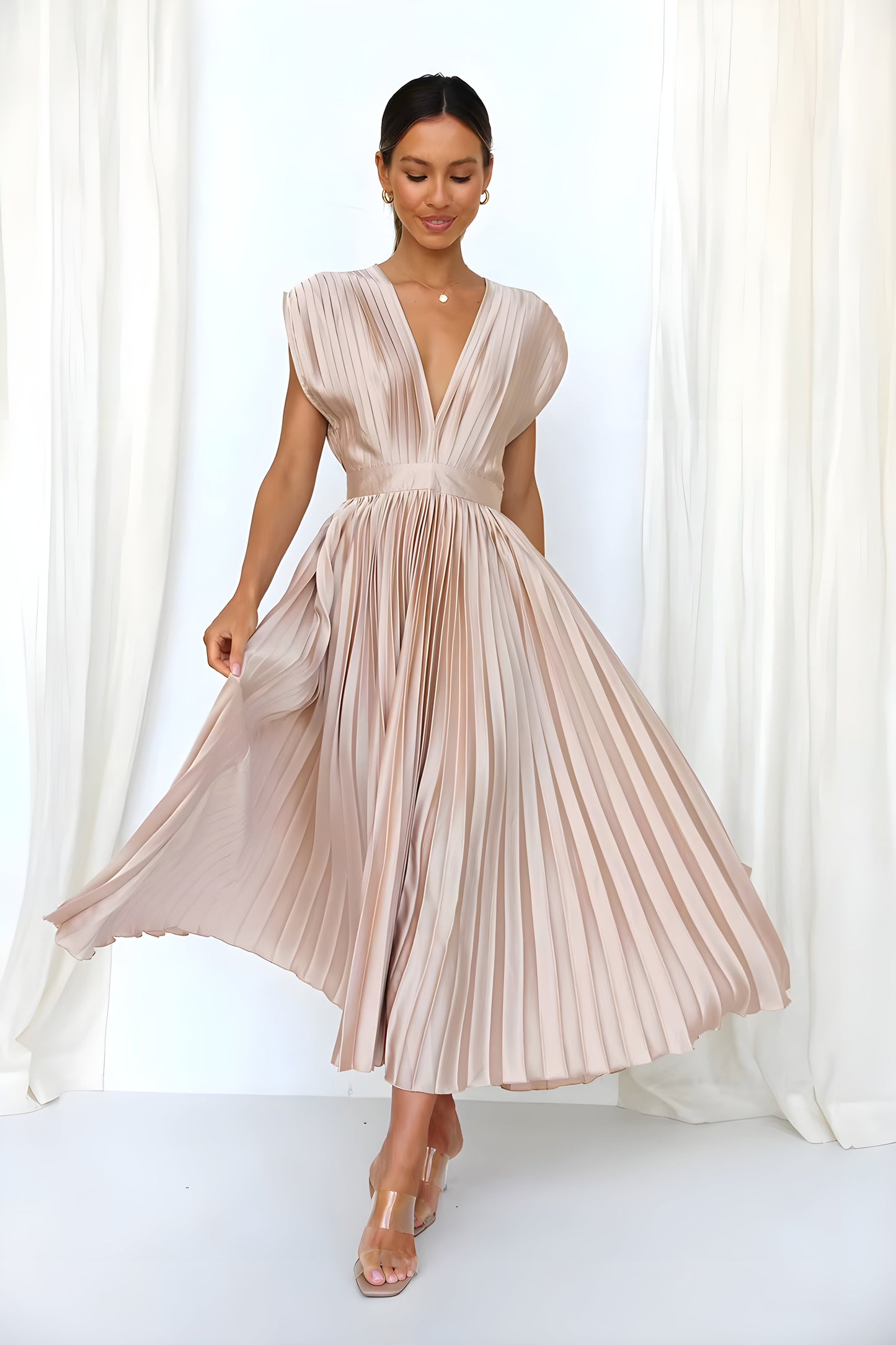 Sirelia™ - Elegant plisserad klänning