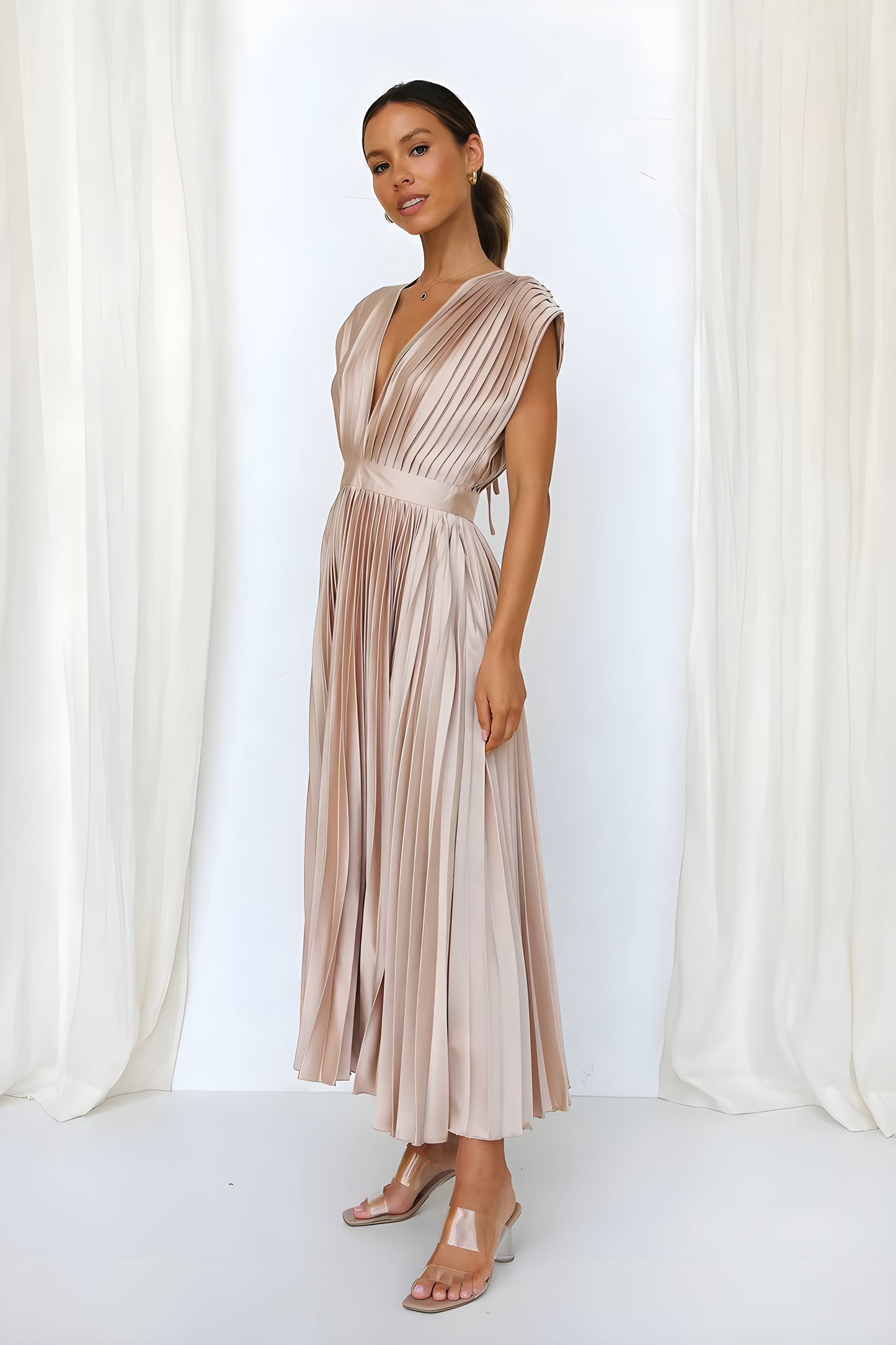 Sirelia™ - Elegant plisserad klänning