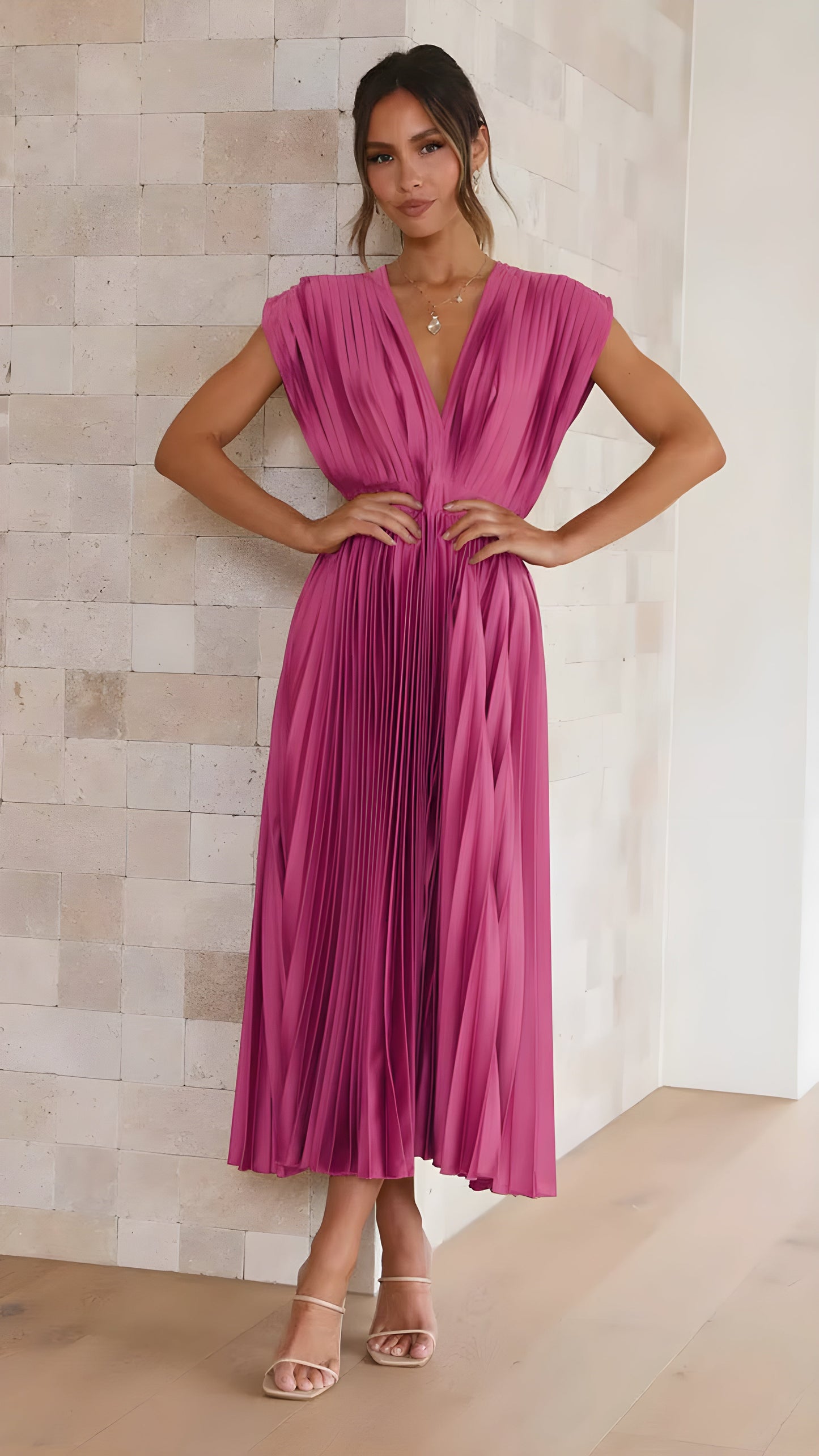 Sirelia™ - Elegant plisserad klänning