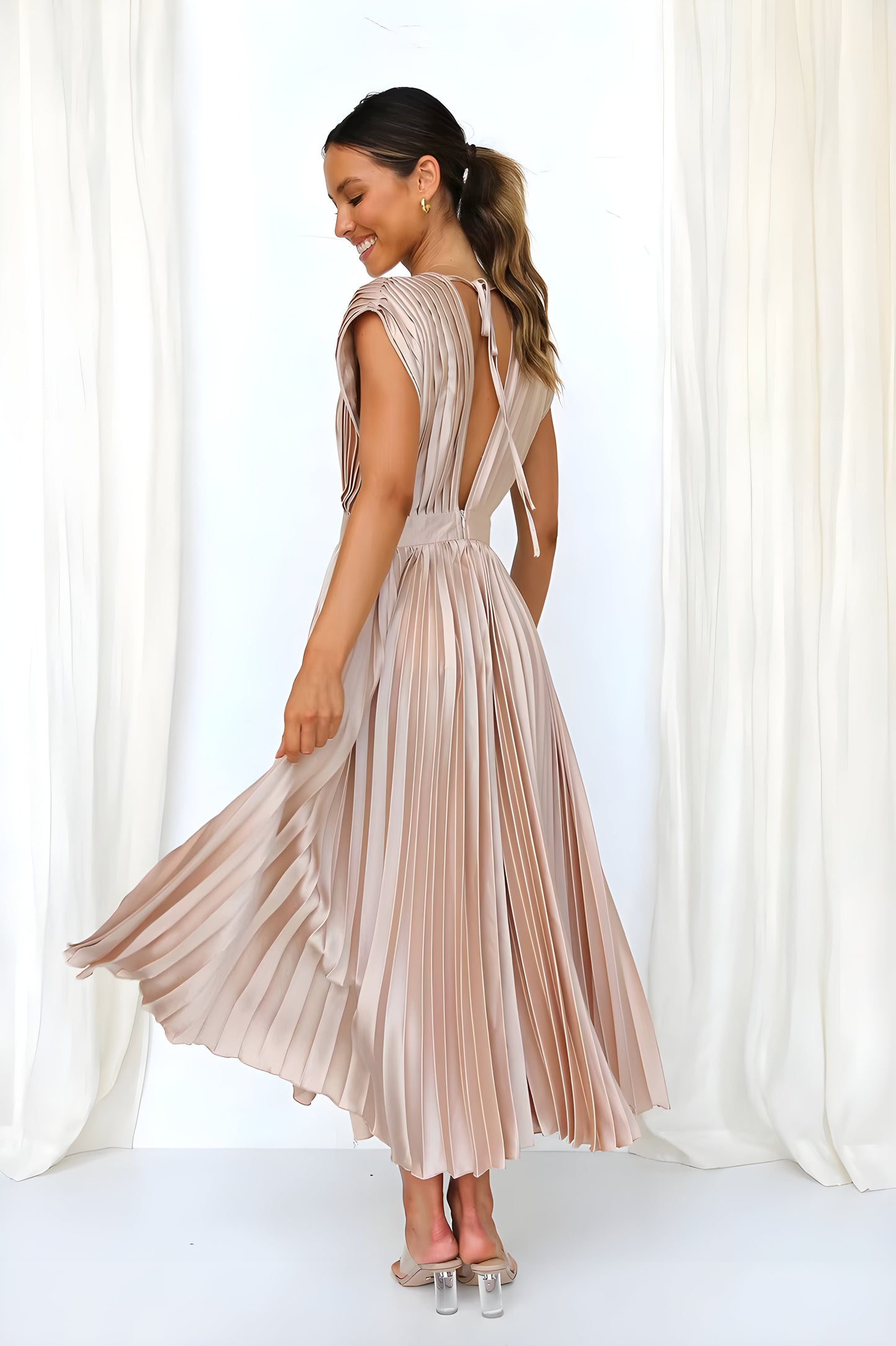 Sirelia™ - Elegant plisserad klänning