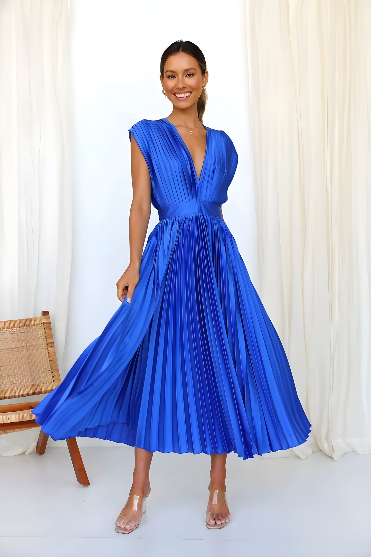 Sirelia™ - Elegant plisserad klänning