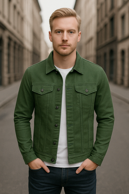 Damian™ | Figursydd jeansjacka för herr