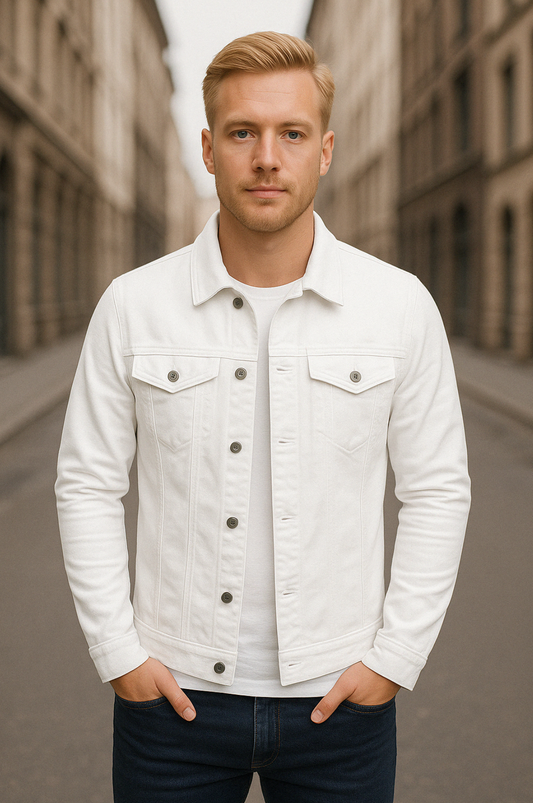 Damian™ | Figursydd jeansjacka för herr