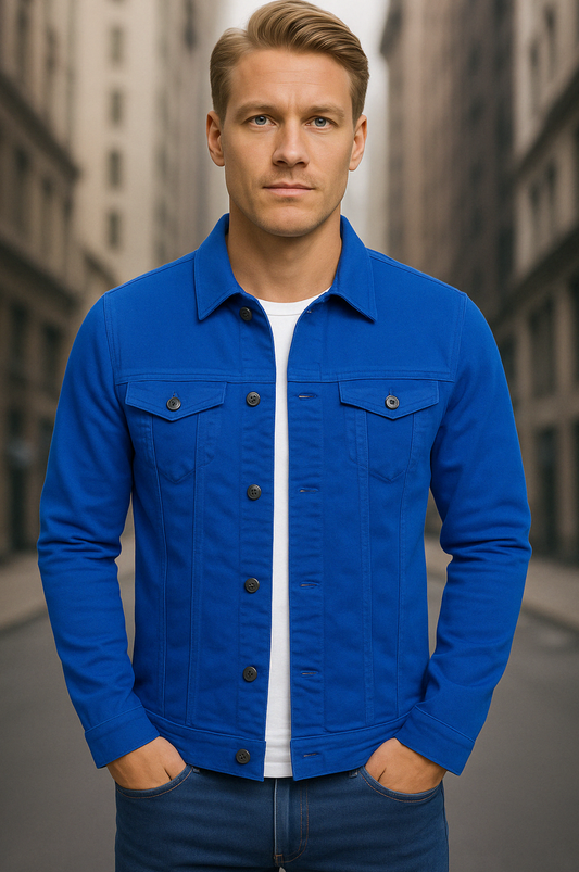 Damian™ | Figursydd jeansjacka för herr