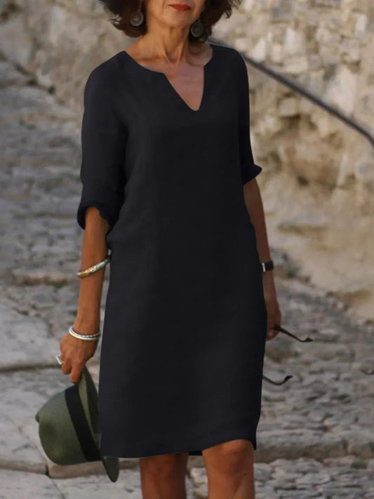 Josette™ | Elegant Klänning med V-ringning