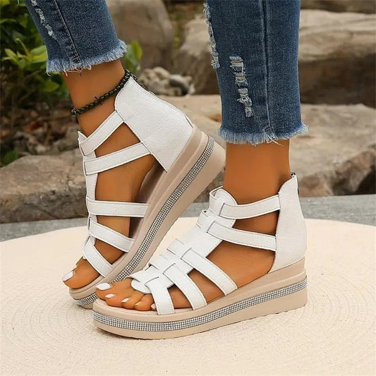 Wedge™ | Sandaler med strass-dekor