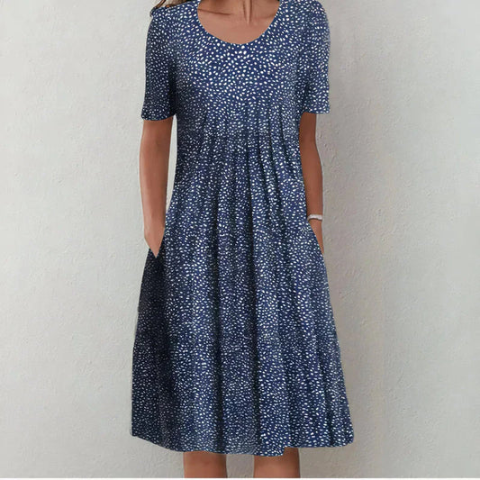 Kristina™ | Elegant Magövertäckande Klänning